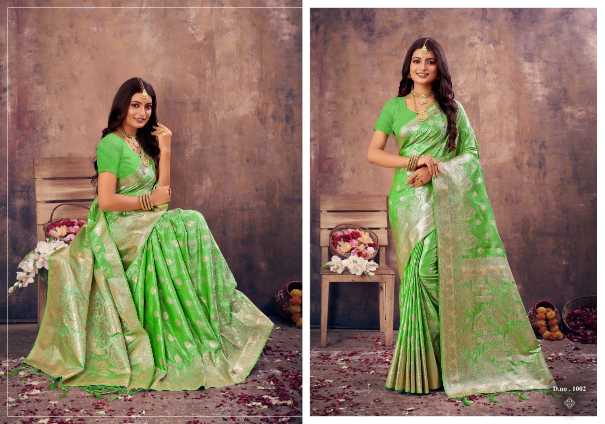 Bunawat Ameera Banarasi Silk Wedding Saree Catalog